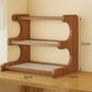 Bamboo Corner Bookcase for Home Storage and Display