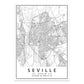 Minimalist Decorative Wall Map Wall Print
