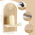 Wood Boho Floating Nursery Shelf for Books and Decor