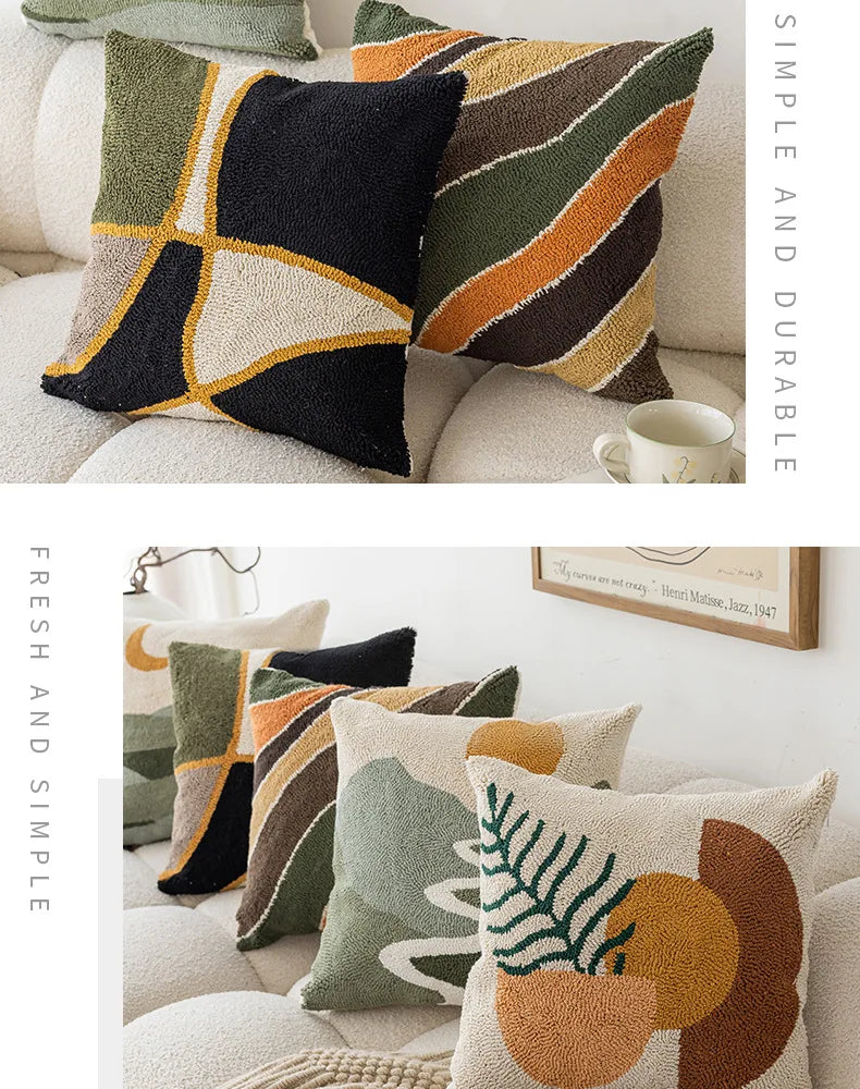 Geometric Decorative Pillow Cover - 45x45