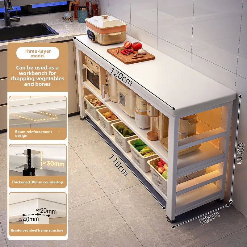 Countertop Microwave Storage Shelf