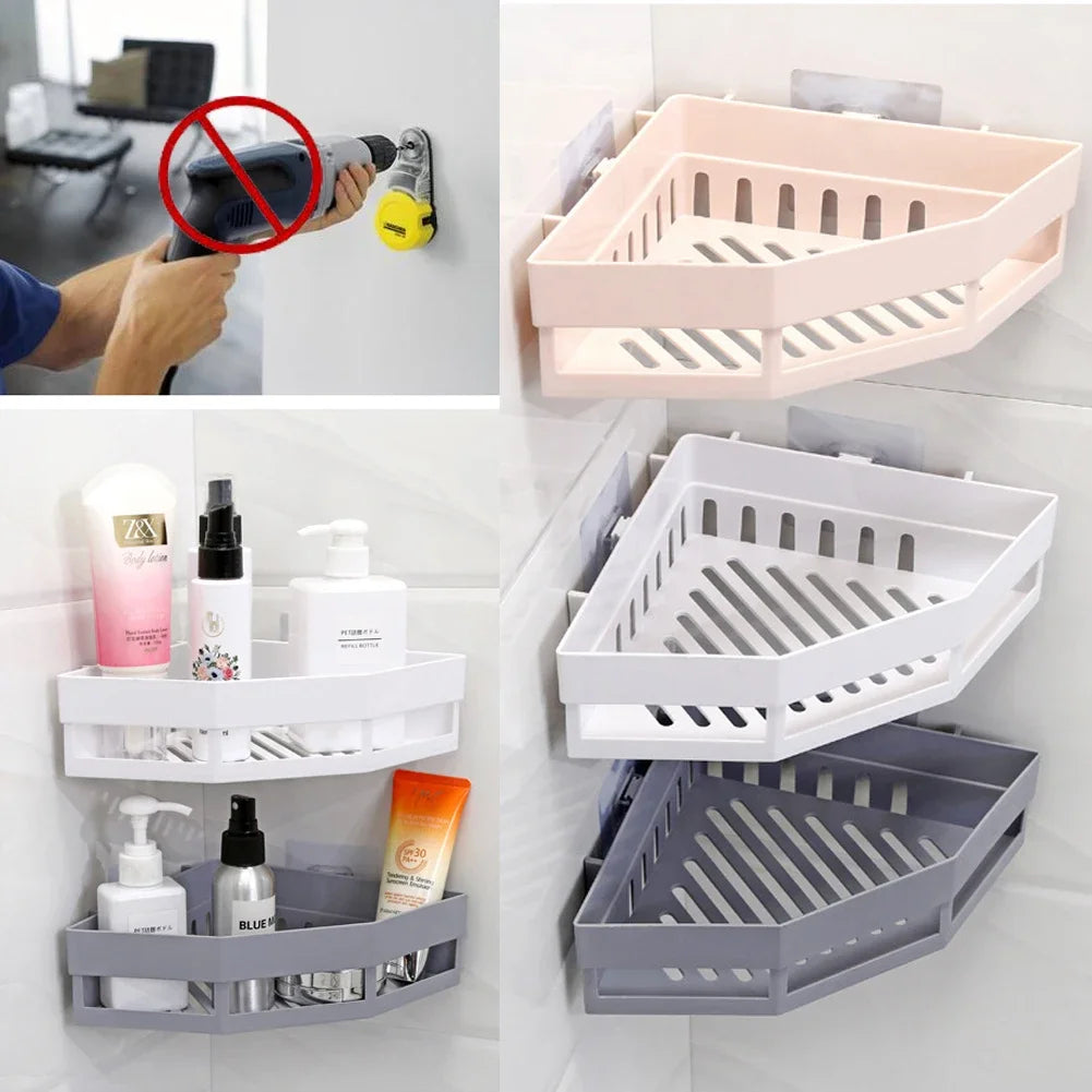 Over-Toilet Storage Shelf for Bathroom Essentials - Corner
