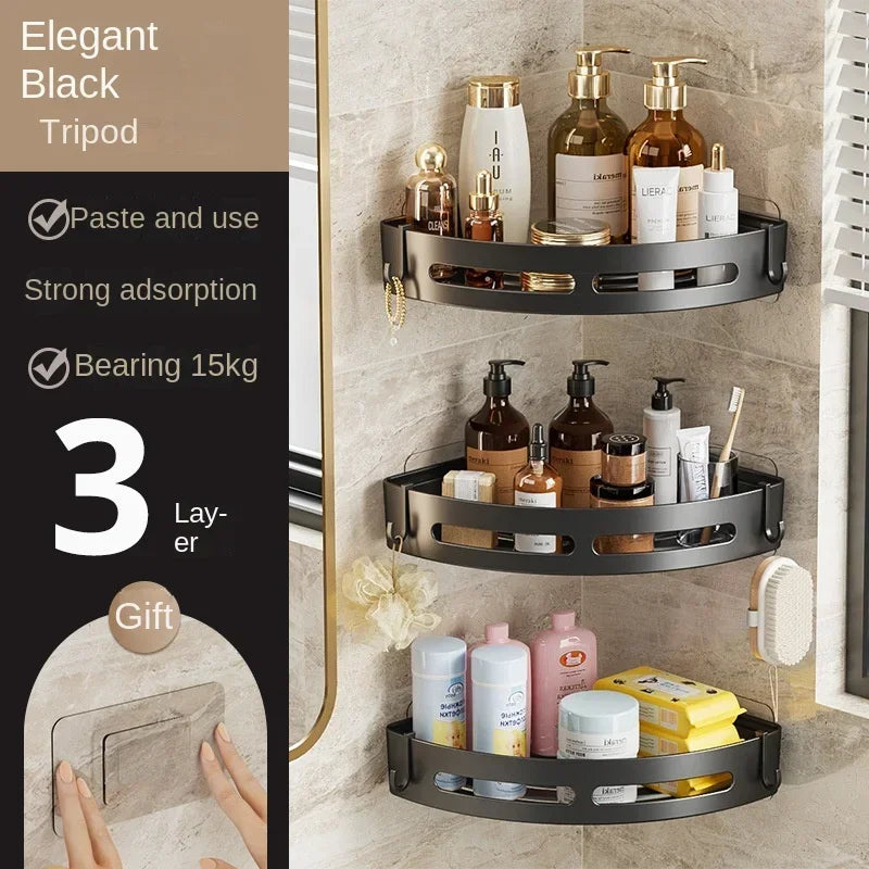 No-Drill Corner Shower Shelf Organizer