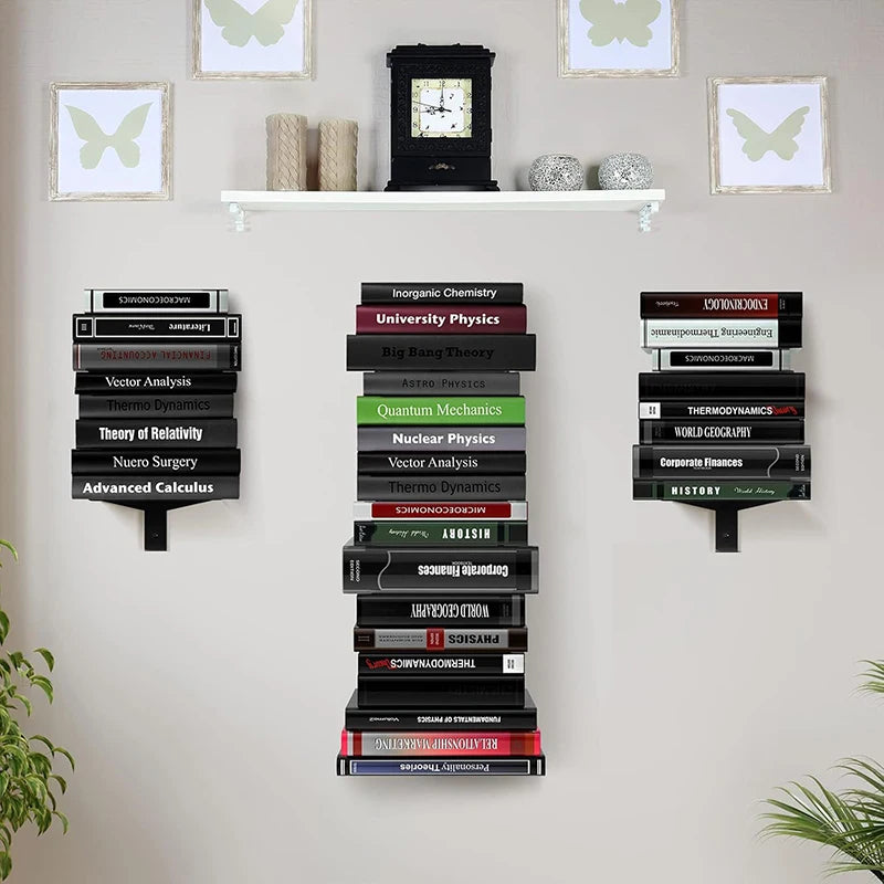 Metal Modern Bookcase Shelf for Home Storage - 16x13x31cm