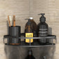 No-Drill Corner Shower Shelf Organizer - Wall-Mounted
