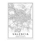 Minimalist Decorative Wall Map Wall Print