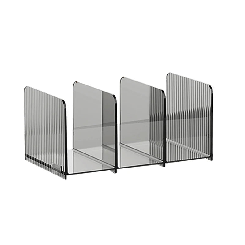 Clear Desktop Bookends for Books and Files