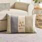 Embroidered Chenille Lumbar Pillow Cover