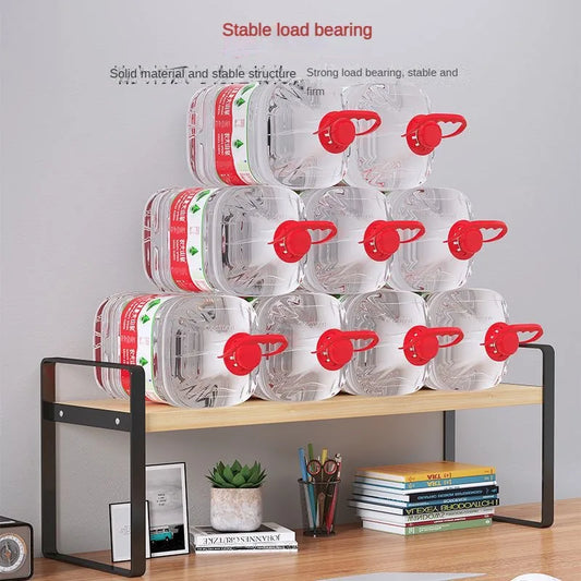 Wood Tiered Desktop Bookshelf for Daily Organization