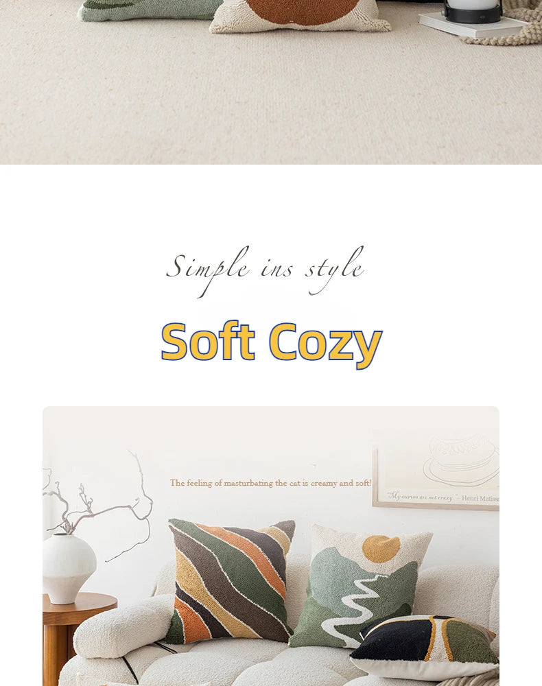 Geometric Decorative Pillow Cover - 45x45