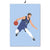 Minimalist Basketball Portrait Canvas Wall Print