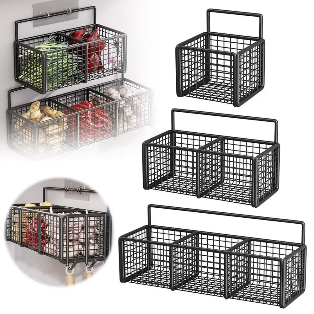 Wall-Mounted Kitchen Storage Basket