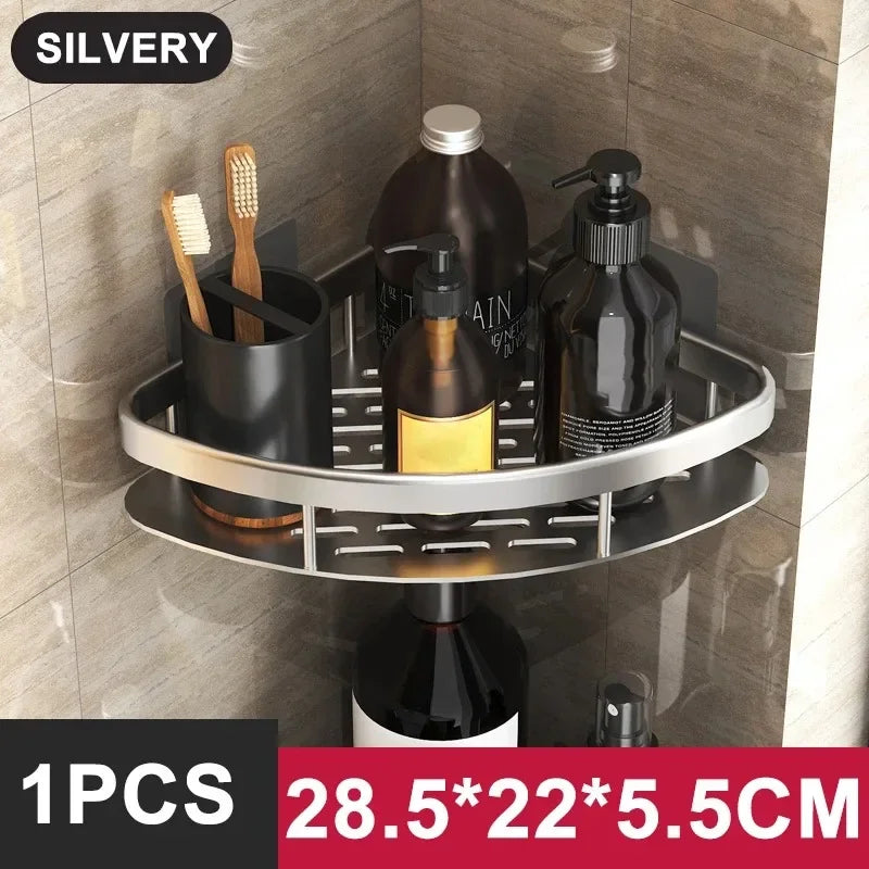 Wall-Mounted Bathroom Storage Shelf