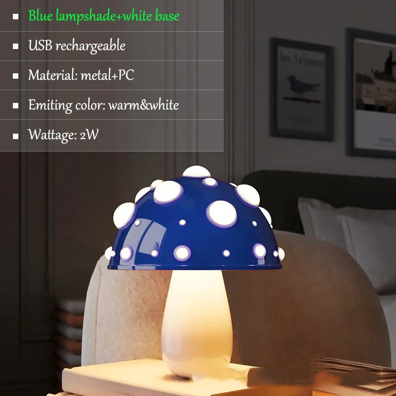 Mushroom Table Lamp with Touch Dimming 4