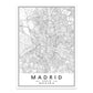 Minimalist Decorative Wall Map Wall Print