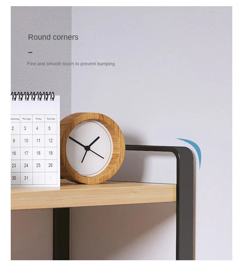 Wood Tiered Desktop Bookshelf for Daily Organization