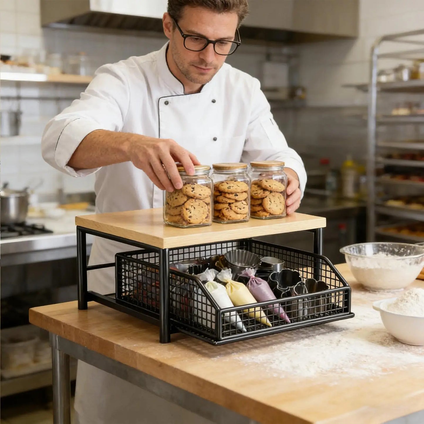 Countertop Microwave Storage Shelf - Microwave
