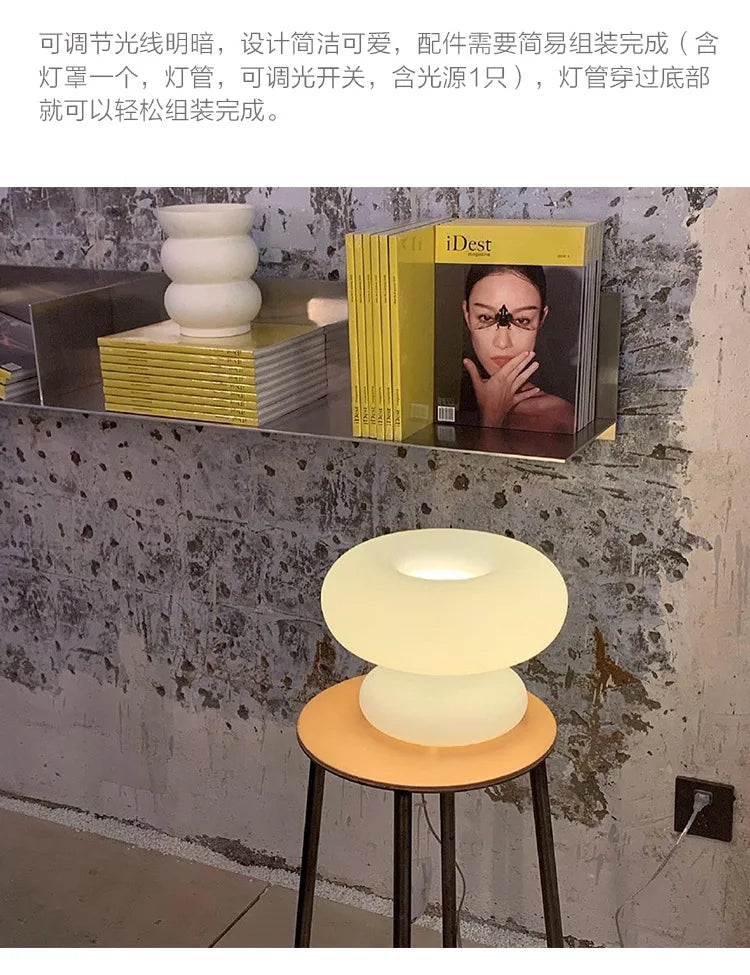 Mushroom Table Lamp with Touch Dimming - Corner