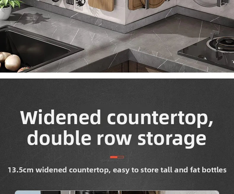 Multi-Tier Spice Storage Rack - Wall-Mounted