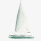 Minimalist Coastal Sailboat Canvas Wall Print
