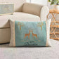 Embroidered Chenille Lumbar Pillow Cover