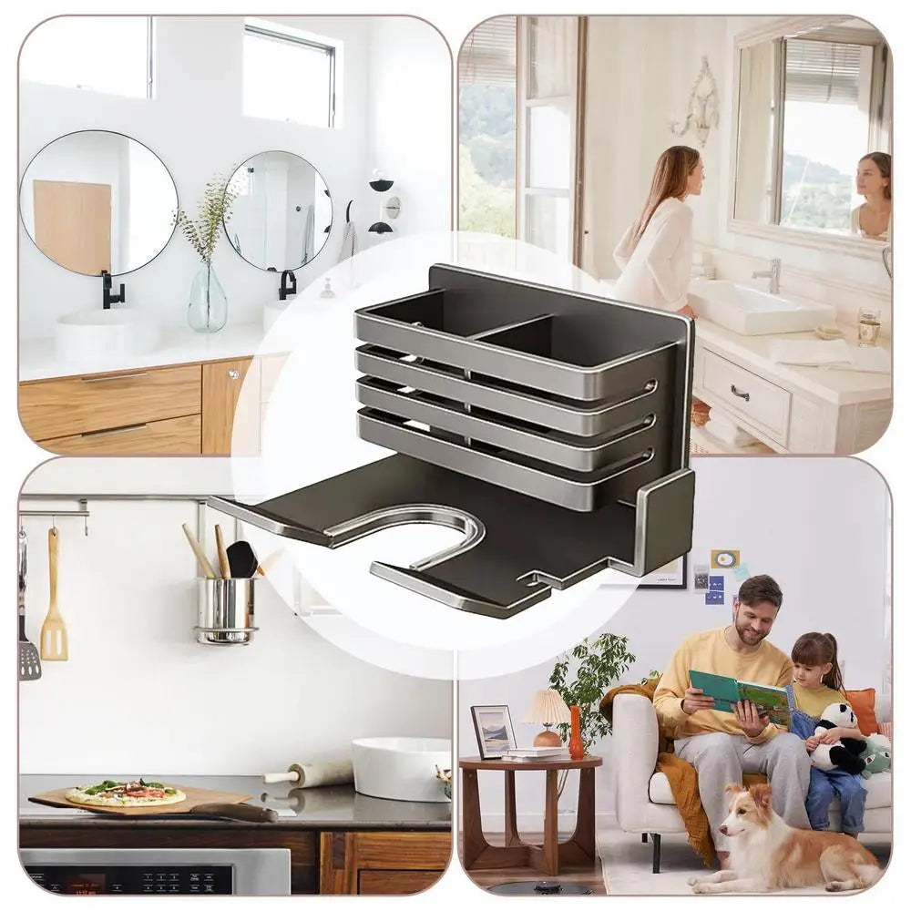 Over-Toilet Storage Shelf for Bathroom Essentials - Wall-Mounted