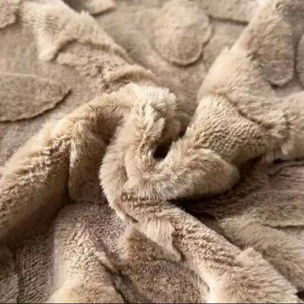 Plush Faux Fur Pillow Cover - Woven