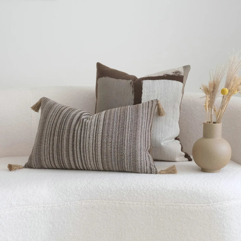 Plaid Stripe Decorative Cushion Cover - 30x50