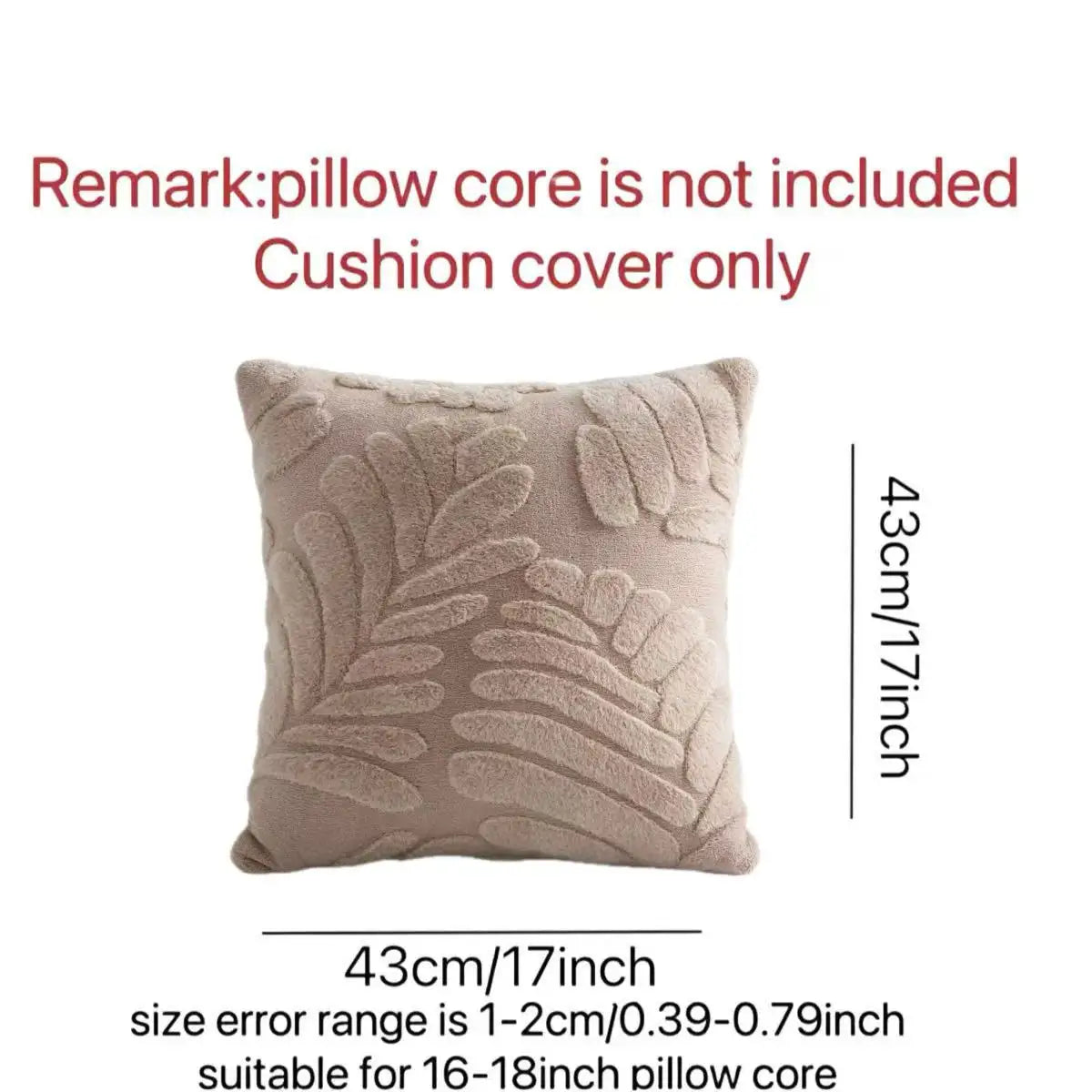 Plush Faux Fur Pillow Cover - Woven