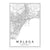 Minimalist Decorative Wall Map Wall Print