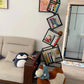 Metal Modern Bookcase Shelf for Home Storage