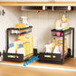 Sliding Under-Sink Organizer Rack