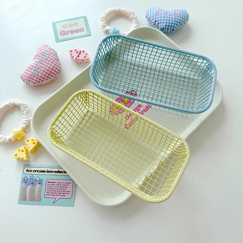 Metal Desktop Organizer Basket - Desktop