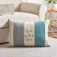 Embroidered Chenille Lumbar Pillow Cover