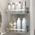 No-Drill Corner Shower Shelf Organizer - Wall-Mounted