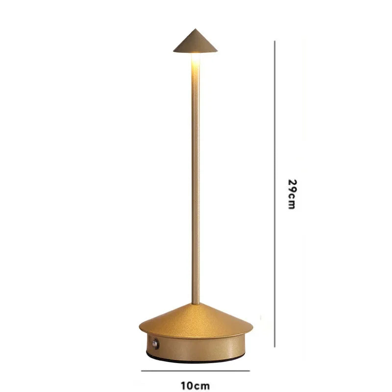 Cordless Touch Table Lamp with Adjustable Brightness - Cordless