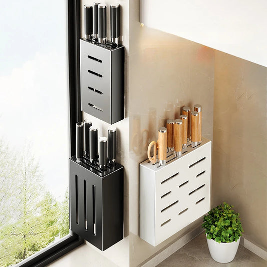 Wall-Mounted Knife and Utensil Organizer