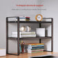 Wood Tiered Desktop Bookshelf for Daily Organization