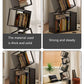 Metal Foldable Grid Bookcase for Home Storage