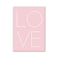 Minimalist Pink Aesthetic Canvas Wall Print