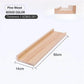 Wood Floating Wall Shelf for Display and Storage - Wall-Mounted