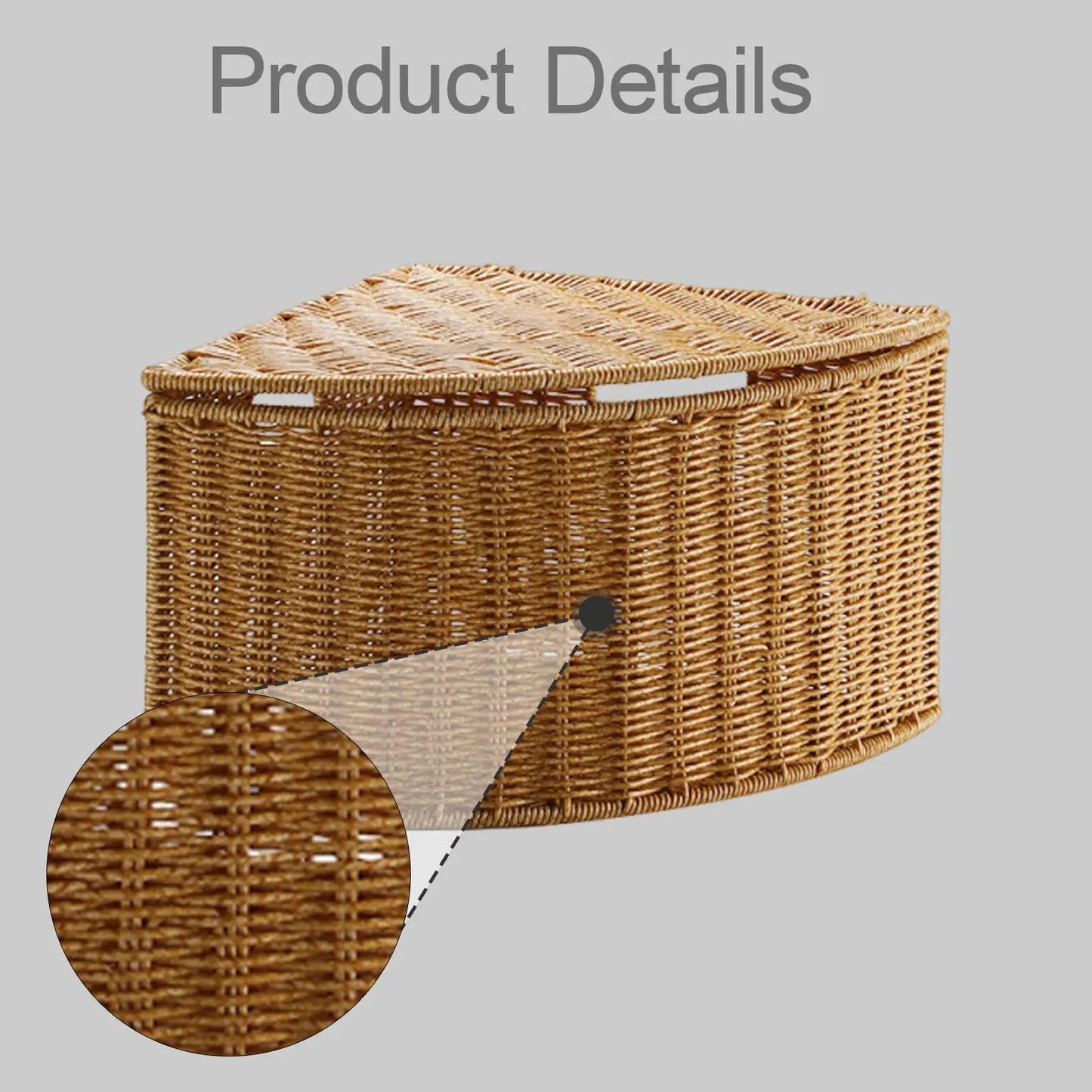 Woven Storage Basket with Lid