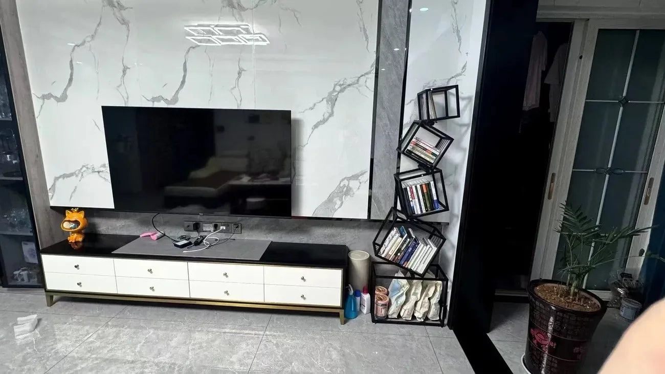 Metal Modern Bookcase Shelf for Home Storage