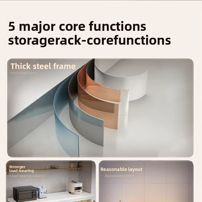 Countertop Microwave Storage Shelf