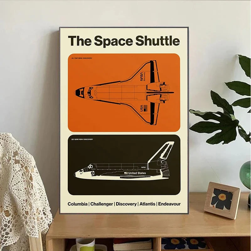Minimalist Supersonic Jet Canvas Wall Print