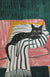 Minimalist Cat Illustration Canvas Wall Print