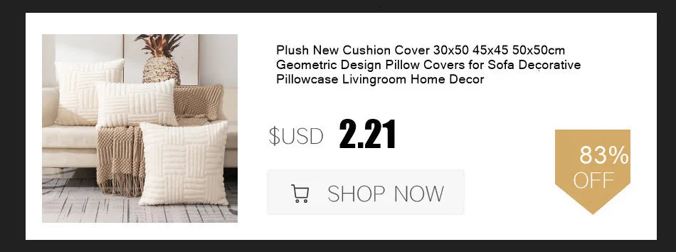 Decorative Cushion Cover for Sofa and Bed - 45x45