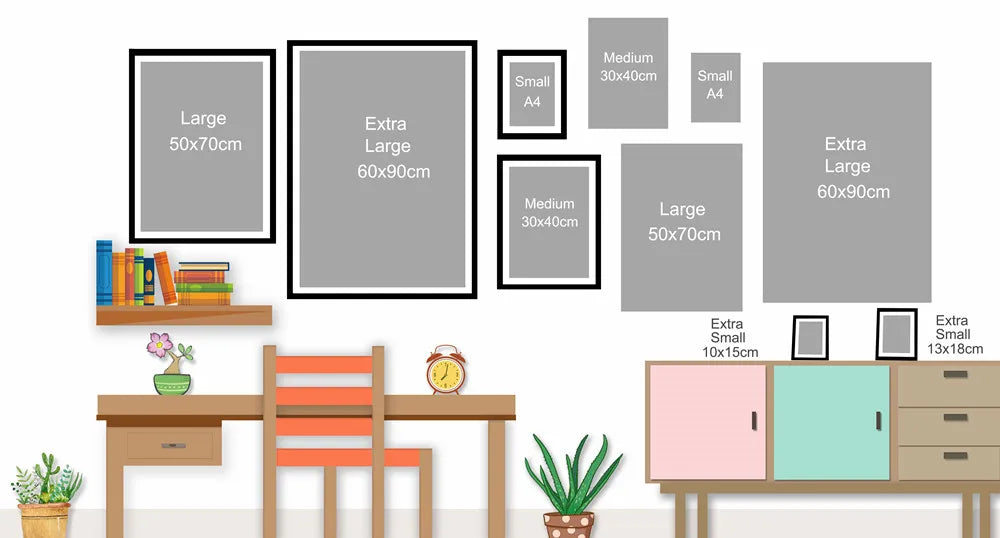 Minimalist Decorative Wall Map Wall Print
