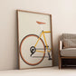 Minimalist Bicycle Canvas Wall Print