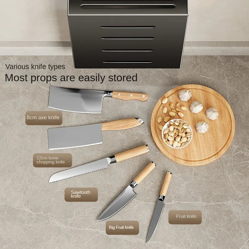 Wall-Mounted Knife and Utensil Organizer